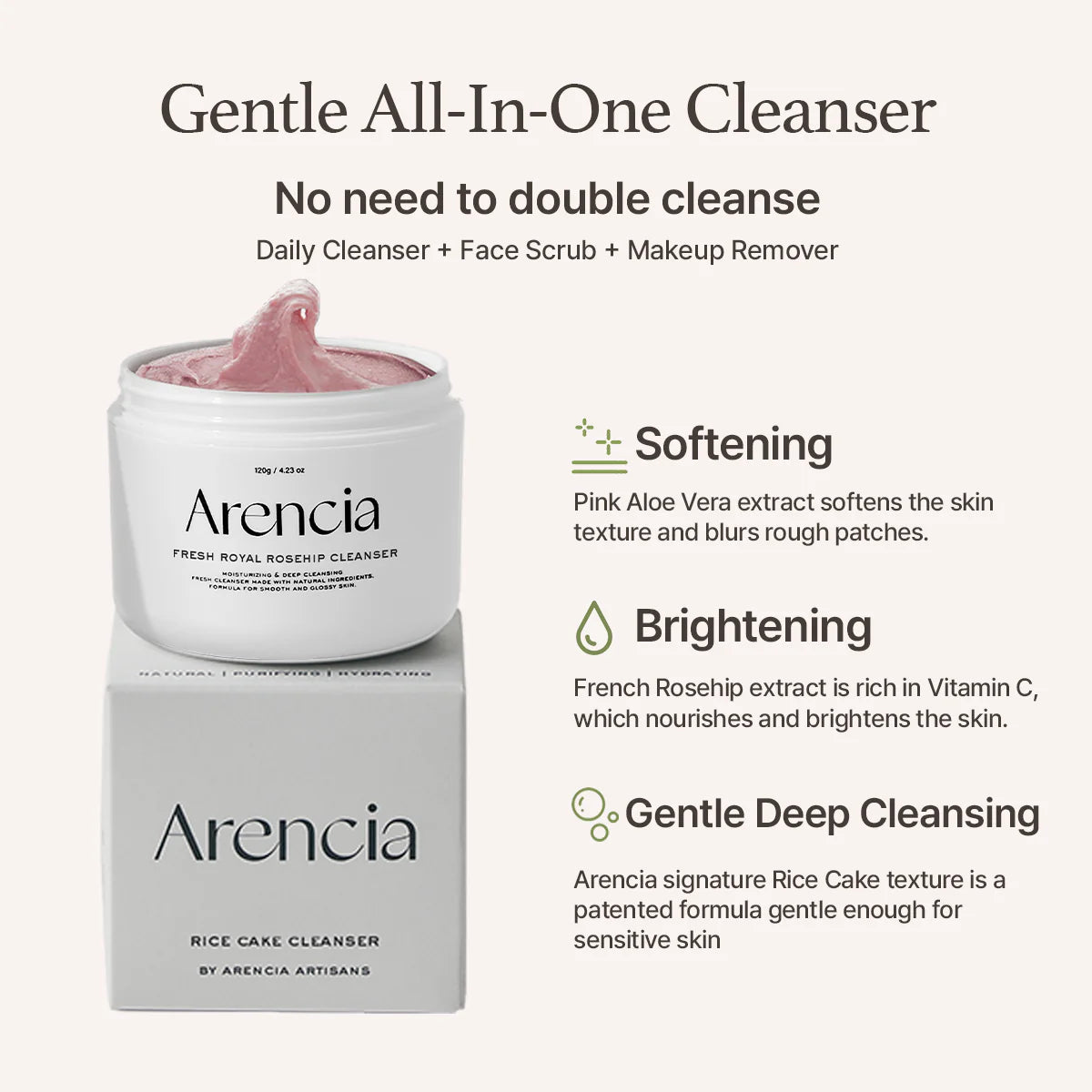 Pink Aloe Vera Blue German Chamomile Rice Powder