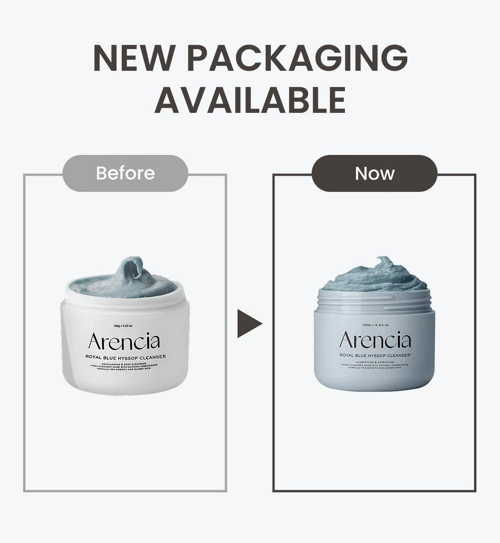 Arencia Blue Hyssop Rice Mochi Cleanser